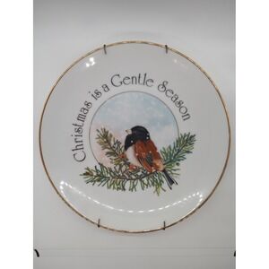 Abbey Press 1979 Limited Edition Plate The Gentle Season Crystal Collins Bird
